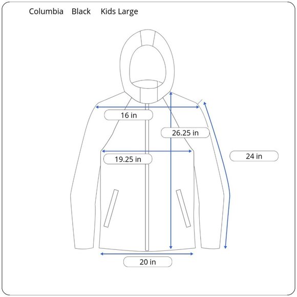 Columbia Interchange Outgrown Kids Large Black Snowflake Lined Waterproof Jacket - Picture 3 of 10